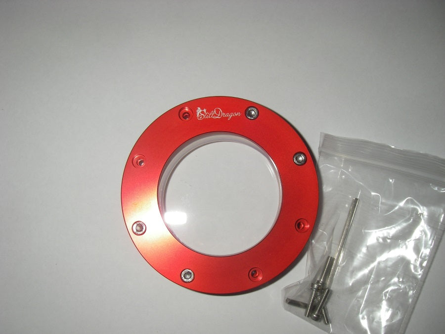 2 inch Sight Glass Kit, Alloy Red Anodised